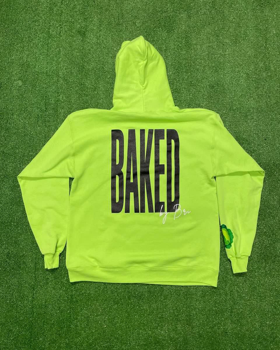 BAKED Hoodie Lime Green